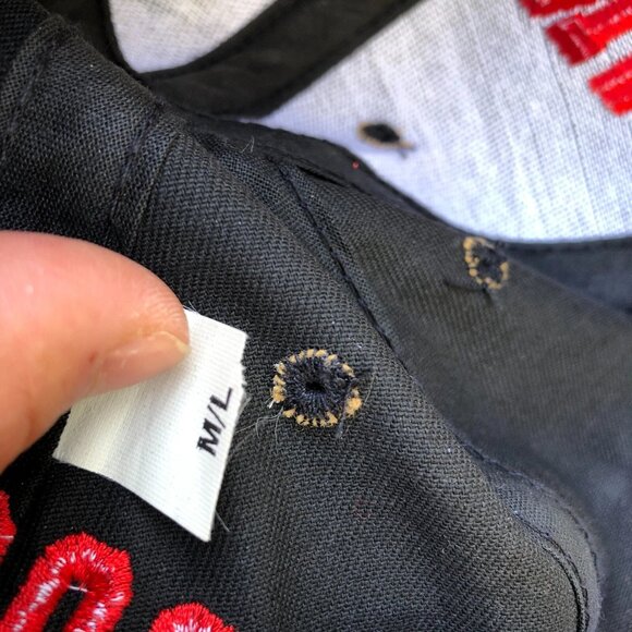 VTG 90s CALIFORNIA HEADWEAR Indiana Hoosiers Snapback Hat Mens University of M/L - Picture 3 of 6